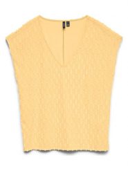 Vero Moda Bluzka w kolorze żółtym rozmiar: M. Żółte bluzki damskie Vero Moda, m, bez wzorów, bez kołnierzyka, bez ramiączek. Za 72.95 zł.