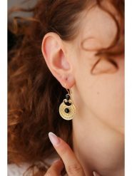 Pierres delicates Pozłacane kolczyki z kwarcem dymnym rozmiar: onesize. Żółte kolczyki damskie Pierres delicates, z kwarcem, pozłacane, z zapięciem typu bigiel. Za 109.52 zł.