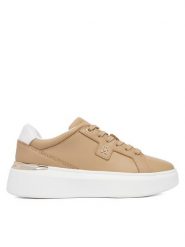 Tommy Hilfiger Sneakersy Th Chic Platform FW0FW09396 Brązowy. Brązowe obuwie sportowe damskie Tommy Hilfiger, ze skóry, bez zapięcia. Za 529.99 zł.