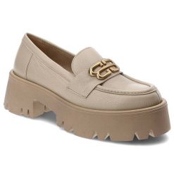 Beżowe Mokasyny Armodo Stylowe Buty Damskie. Brązowe mokasyny damskie Armodo, na wiosnę, z nubiku, bez obcasa. Za 329.00 zł.