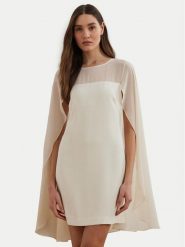 LAUREN RALPH LAUREN Sukienka koktajlowa 253963771001 Écru Regular Fit. Sukienki damskie Lauren Ralph Lauren, bez wzorów, z syntetyku, wizytowe, bez ramiączek. Za 769.99 zł.