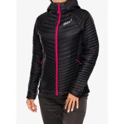 Kurtka ocieplana damska Inov-8 Thermoshell Pro FZ. Czarne kurtki damskie Inov-8, m, bez wzorów, z puchu, bez kaptura. Za 440.99 zł.
