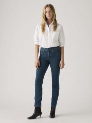 Levi's Dżinsy - Straight fit - w kolorze niebieskim rozmiar: W30/L30. Niebieskie jeansy damskie Levi's. Za 214.19 zł.