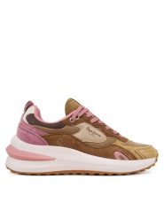 Pepe Jeans Sneakersy Winslow Serie PLS600013 Beżowy. Brązowe obuwie sportowe damskie Pepe Jeans, z jeansu, bez zapięcia. Za 359.99 zł.