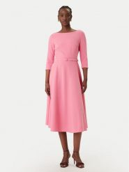 Rinascimento Sukienka koktajlowa CFC0127892003 Różowy Regular Fit. Czerwone sukienki damskie Rinascimento, bez wzorów, z syntetyku, wizytowe, bez ramiączek. Za 699.99 zł.