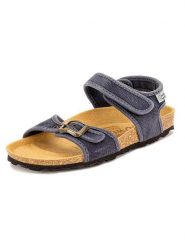 Natural world Sandały w kolorze granatowym rozmiar: 30. Niebieskie sandały damskie Natural World, bez wzorów, z otwartym noskiem, bez obcasa, bez zapięcia. Za 121.99 zł.