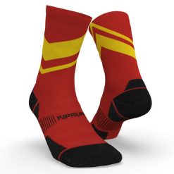 Skarpetki do biegania Kiprun Run 900 wysokie grube. Czarne skarpetki damskie KIPRUN, bez wzorów, z dzianiny. Za 54.99 zł.