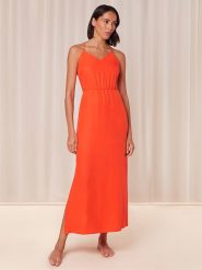 Triumph Sukienka w kolorze pomarańczowym rozmiar: 42. Pomarańczowe sukienki damskie Triumph, bez wzorów, z lyocellu, bez ramiączek. Za 152.26 zł.