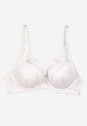 Biały Biustonosz Full Cup z Ozdobnymi Paseczkami Iorelle. Białe biustonosze Born2be, bez wzorów. Za 34.99 zł.