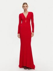 PINKO Sukienka wieczorowa 104935 A2GS Czerwony Slim Fit. Czerwone sukienki damskie Pinko, bez wzorów, z wiskozy, wizytowe, bez ramiączek. Za 1,319.00 zł.