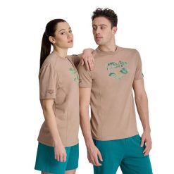 Koszulka Arena T-Shirt Logo Cotton. Brązowe koszulki damskie Arena, s, bez wzorów, z bawełny, bez kołnierzyka, bez ramiączek. Za 89.99 zł.