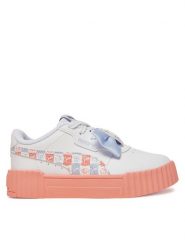 Puma Sneakersy Carina 3.0 HK&FR PS 401419 01 Biały. Białe buty sportowe dziewczęce Puma, ze skóry, bez zapięcia. Za 169.99 zł.