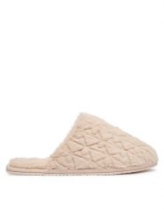 Calvin Klein Kapcie Home Slipper Fur Aop HW0HW03218 Beżowy. Brązowe kapcie damskie Calvin Klein, z materiału. Za 249.99 zł.