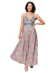 Aller Simplement Sukienka w kolorze turkusowo-czerwonym rozmiar: 34-40. Czerwone sukienki damskie Aller Simplement, bez wzorów, klasyczne, bez ramiączek. Za 65.99 zł.