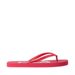 Klapki damskie Fila Troy. Czerwone klapki damskie Fila, bez wzorów, bez obcasa, bez zapięcia. Za 31.90 zł.