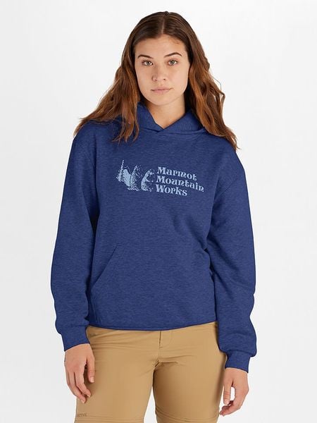 Marmot Bluza w kolorze granatowym rozmiar: XL. Niebieskie bluzy damskie Marmot, xl, bez wzorów, z poliamidu, z kapturem. Za 206.91 zł.