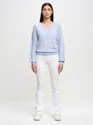 BIG STAR Sweter w kolorze błękitnym rozmiar: S. Niebieskie swetry klasyczne damskie Big Star, s, bez kołnierzyka. Za 92.99 zł.