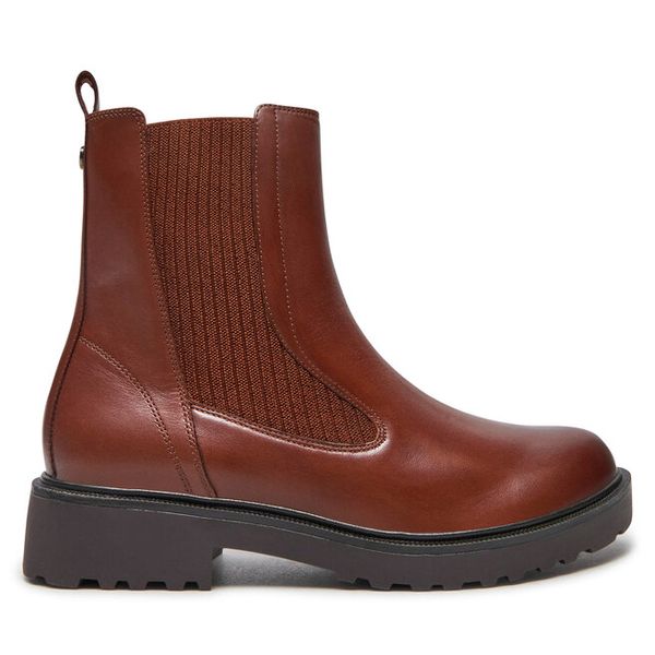 Botki Caprice. Brązowe botki damskie Caprice, bez obcasa, na płaskiej podeszwie, bez zapięcia. Za 469.99 zł.