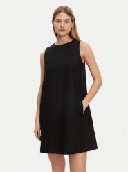 Weekend Max Mara Sukienka codzienna Racer 2515221102 Czarny Regular Fit. Czarne sukienki damskie Weekend Max Mara, bez wzorów, z bawełny, bez ramiączek. Za 1,279.00 zł.