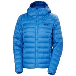 Damska kurtka z kapturem Helly Hansen Verglas Down 2.0. Niebieskie kurtki damskie Helly Hansen, bez wzorów, z puchu, z kapturem. Za 1,104.00 zł.