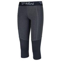 Damskie legginsy 3/4 Kilpi ROZARKA-W. Czarne legginsy damskie Kilpi, xs, bez wzorów. Za 112.21 zł.