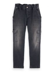 Scotch & Soda Dżinsy - Tapered fit - w kolorze antracytowym rozmiar: W28/L32. Czarne jeansy damskie Scotch & Soda, z podwyższonym stanem. Za 245.96 zł.