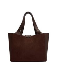 DKNY Torebka Willa R53AMG32 Brązowy. Brązowe shopper bag DKNY, bez wzorów, z materiału, bez dodatków. Za 789.99 zł.