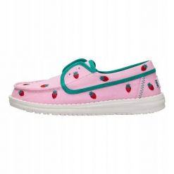 HeyDude Damskie Mokasyny Wendy CRU Embroidered. Czerwone mokasyny damskie Hey dude, z materiału, bez obcasa. Za 239.00 zł.