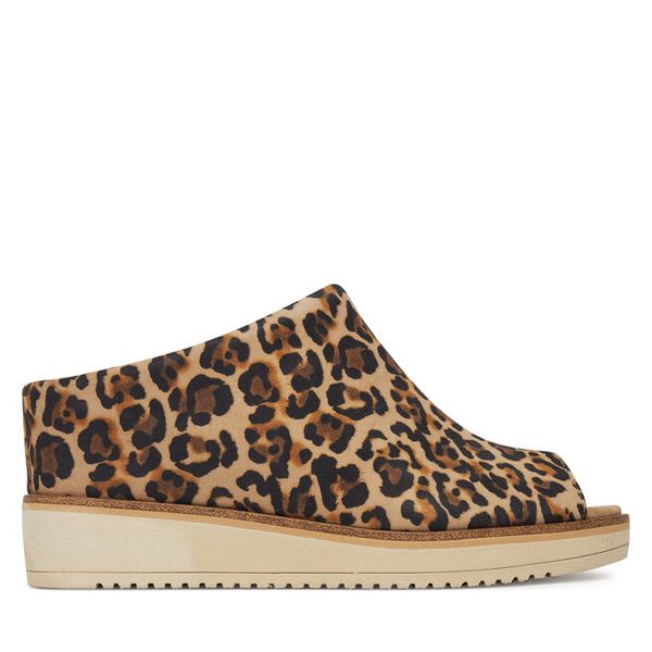 Klapki Tamaris. Brązowe klapki damskie Tamaris, bez wzorów, bez obcasa, bez zapięcia. Za 189.99 zł.