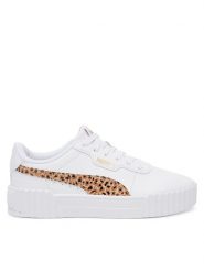 Puma Sneakersy Carina 3.0 Animal Jr 402268 02 Biały. Białe buty sportowe dziewczęce Puma, ze skóry, bez zapięcia. Za 139.99 zł.