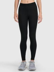 4F Legginsy w kolorze czarnym rozmiar: XS. Czarne legginsy damskie 4F, xs, bez wzorów, z bawełny, z podwyższonym stanem, outdoorowe. Za 39.49 zł.