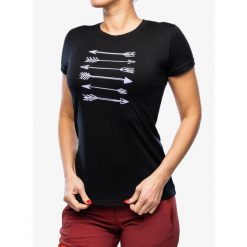 Koszulka merino damska Sensor Merino Active PT Tee S/S. Czarne koszulki sportowe damskie Sensor, s, bez wzorów, bez ramiączek. Za 245.99 zł.