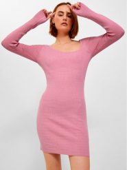 JJXX Sukienka dzianinowa 12243111 Różowy Tight Fit. Czerwone sukienki damskie JJXX, bez wzorów, z dzianiny, bez ramiączek. Za 119.99 zł.