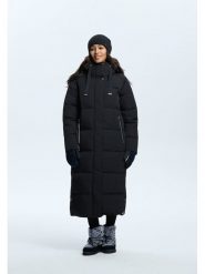 LUHTA Płaszcz zimowy "Heinis" w kolorze czarnym rozmiar: 38. Czarne płaszcze damskie Luhta, na zimę, bez wzorów, z puchu, bez kaptura. Za 543.90 zł.