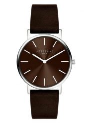 Liebeskind Zegarek kwarcowy w kolorze srebrno-brązowym rozmiar: onesize. Brązowe, analogowe zegarki damskie Liebeskind, ze stali. Za 391.59 zł.
