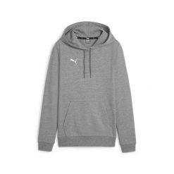 Bluza damska z kapturem Puma TeamGoal. Szare bluzy damskie Puma, bez wzorów, z dresówki, z kapturem. Za 216.00 zł.