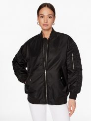 Calvin Klein Jeans Kurtka bomber J20J221082 Czarny Oversize. Czarne kurtki damskie Calvin Klein Jeans, xxl, bez wzorów, z jeansu, bez kaptura. Za 729.99 zł.