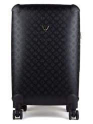 Guess Walizka w kolorze czarnym - 39 x 64 x 28 cm rozmiar: onesize. Czarne walizki Guess, z aplikacjami, z materiału. Za 812.63 zł.