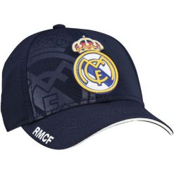 Czapka bejsbolowa Real Madrid. Niebieskie czapki damskie HOLIPROM, bez wzorów. Za 99.00 zł.