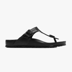 Japonki unisex Birkenstock Gizeh EVA (128201). Czarne klapki damskie Birkenstock, bez wzorów, bez obcasa, bez zapięcia. Za 179.99 zł.