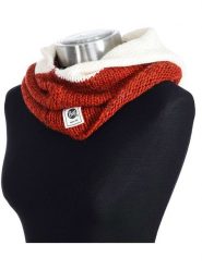 Buff Szal-koło w kolorze kremowo-czerwonym - dł. 55 cm rozmiar: onesize. Brązowe szaliki damskie Buff, bez wzorów, z materiału. Za 90.45 zł.