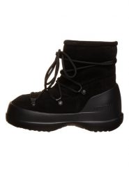 Moon Boot Skórzane botki zimowe "Luna" w kolorze czarnym rozmiar: 35. Czarne botki damskie Moon Boot, na zimę, z materiału, bez obcasa, bez zapięcia. Za 504.95 zł.