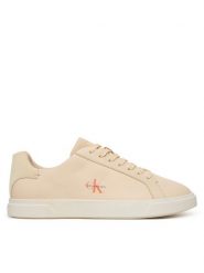 Calvin Klein Sneakersy Low Pro Cups Lth Ml HW0HW03146 Beżowy. Brązowe obuwie sportowe damskie Calvin Klein, ze skóry, bez zapięcia. Za 409.99 zł.