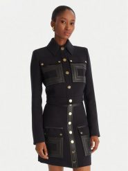 Elisabetta Franchi Marynarka GI-159-57E2-V750 Czarny Regular Fit. Czarne marynarki i żakiety damskie Elisabetta Franchi, bez wzorów, z syntetyku. Za 3,249.00 zł.