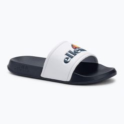 Klapki damskie Ellesse Duke. Białe klapki damskie Ellesse, bez wzorów, bez obcasa, bez zapięcia. Za 79.99 zł.