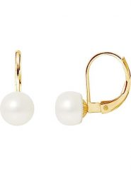 Pearline Złote kolczyki z perłami rozmiar: onesize. Białe kolczyki damskie Pearline, z perłą, złote. Za 404.99 zł.