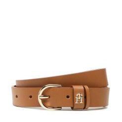 Pasek Damski Tommy Hilfiger. Brązowe paski damskie Tommy Hilfiger, bez wzorów. Za 179.99 zł.