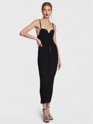 N°21 Sukienka koktajlowa 23E N2M0 AH01 7568 Czarny Slim Fit. Czarne sukienki damskie bez wzorów, z wiskozy, wizytowe, bez ramiączek. Za 1,779.00 zł.