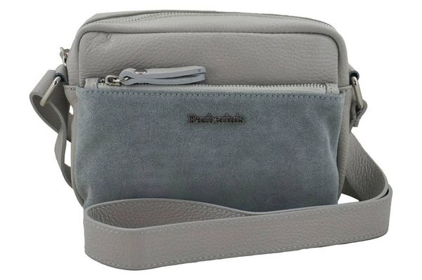 Listonoszka skórzana BARBERINI'S j. szara 788/1-8. Szare shopper bag Barberinis, bez wzorów, ze skóry, małe, bez dodatków. Za 193.99 zł.