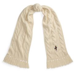 Szalik Polo Ralph Lauren. Białe szaliki damskie Polo Ralph Lauren, bez wzorów. Za 599.99 zł.